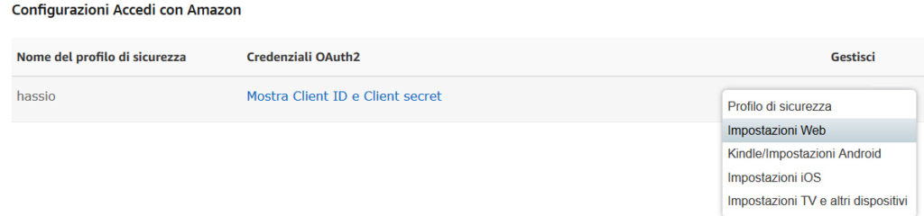 amazon-dev-console-profili-sicurezza